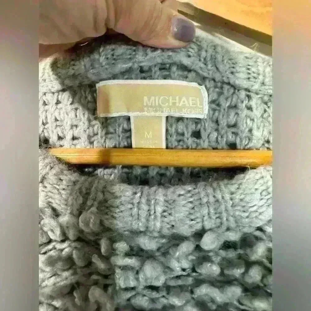 Michael Kors Pullover Yarn Loop Shag Sweater